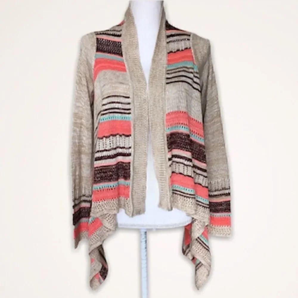 Bonfire Open Knitted Cardigan- Buttons